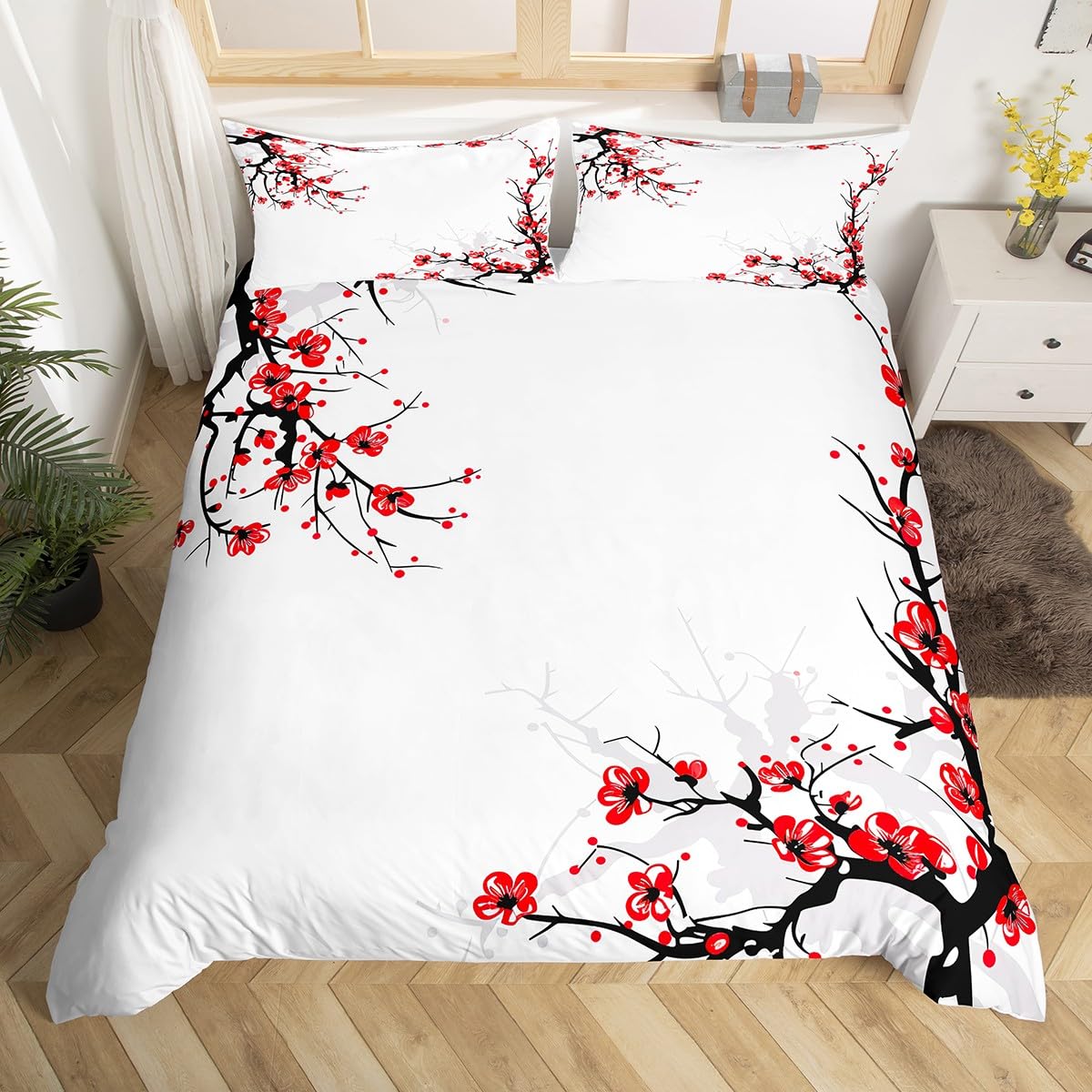 Amazon.com: Japanese Duvet Cover King Size,Adult Women Spring